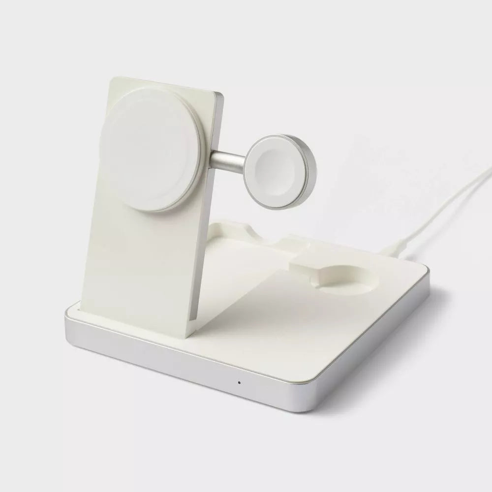 Heyday™ 3-in-1 MagSafe Charger for iPhone, Apple Watch & AirPods – White