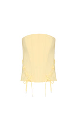 Amanda Uprichard Hathaway Top (Color: Cornsilk - Small)