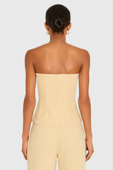 Amanda Uprichard Hathaway Top (Color: Cornsilk - Small)