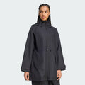 WOMEN'S CITY RAIN PARKA BLK - 2XL