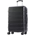 CONCETTA 28 inch Luggage, Lightweight Expandable Rolling Suitcase, Hard Shell ABS & TSA Lock Double Spinner Wheels Suit Case, Black