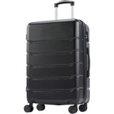 CONCETTA 28 inch Luggage, Lightweight Expandable Rolling Suitcase, Hard Shell ABS & TSA Lock Double Spinner Wheels Suit Case, Black