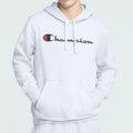Champion  Powerblend Hoodie, Full Script Logo Size: Medium