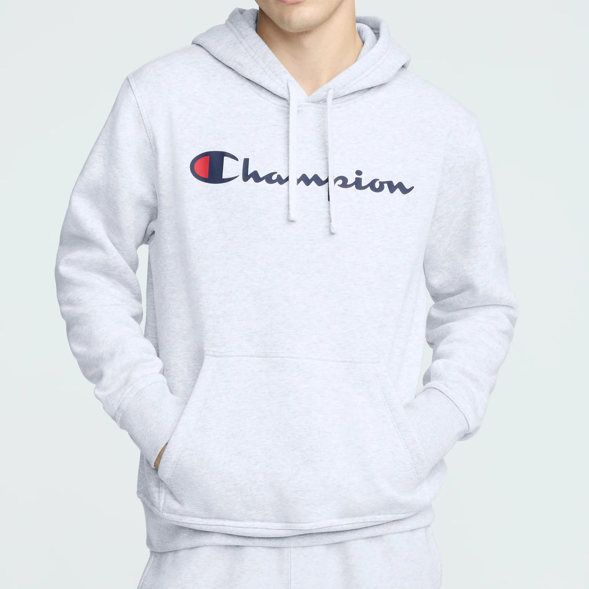 Champion  Powerblend Hoodie, Full Script Logo Size: Medium