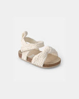 Baby Girl Knit Sandals - Cream - Size 3-6 Months