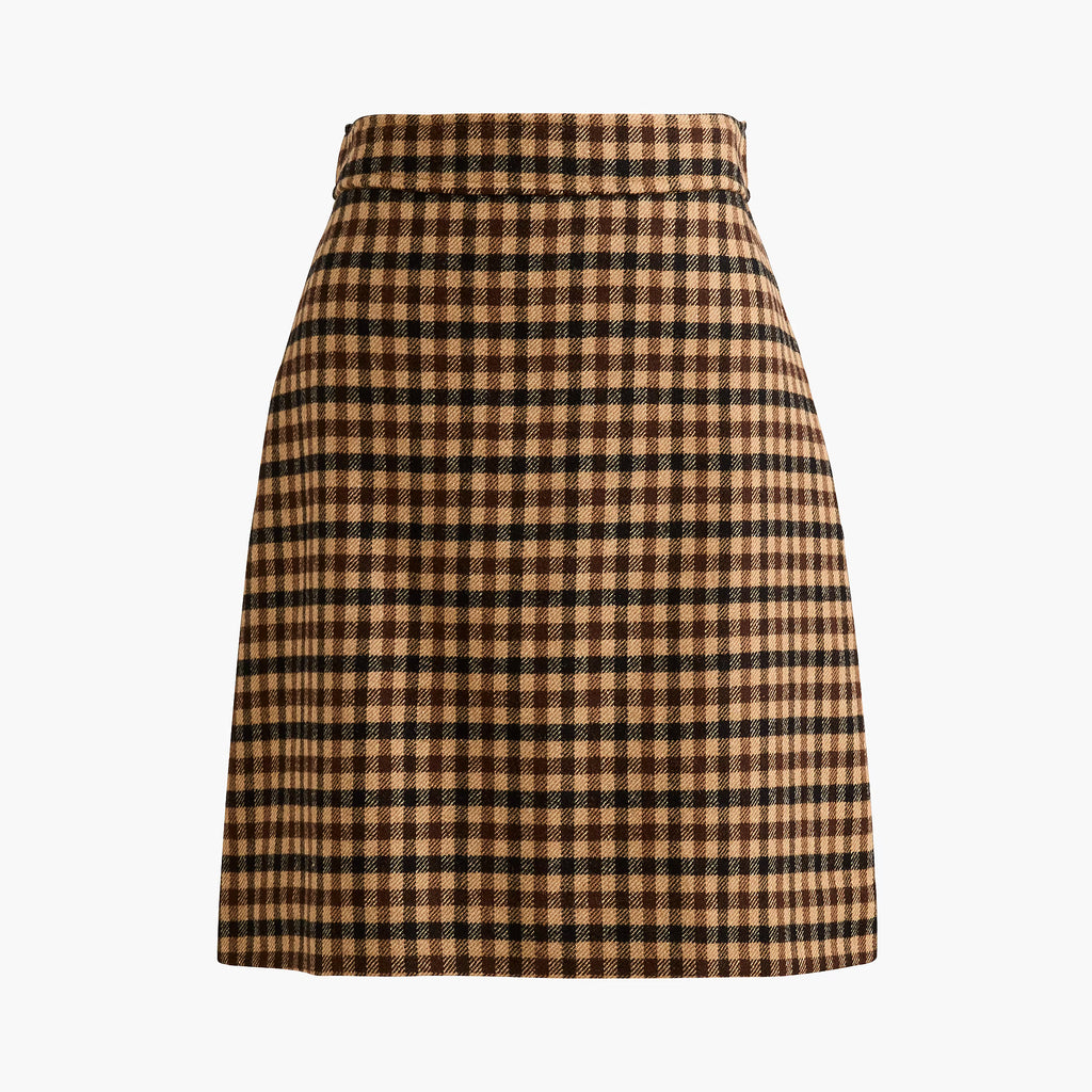 J.Crew Women's Wool-Blend A-Line Mini Skirt - Size 14