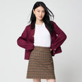 J.Crew Women's Wool-Blend A-Line Mini Skirt - Size 14