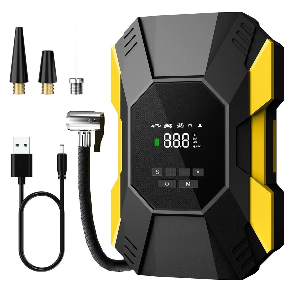 FlyKid Car Tire Inflator Portable Air Compressor Cordless Rechargeable Powerful Pump