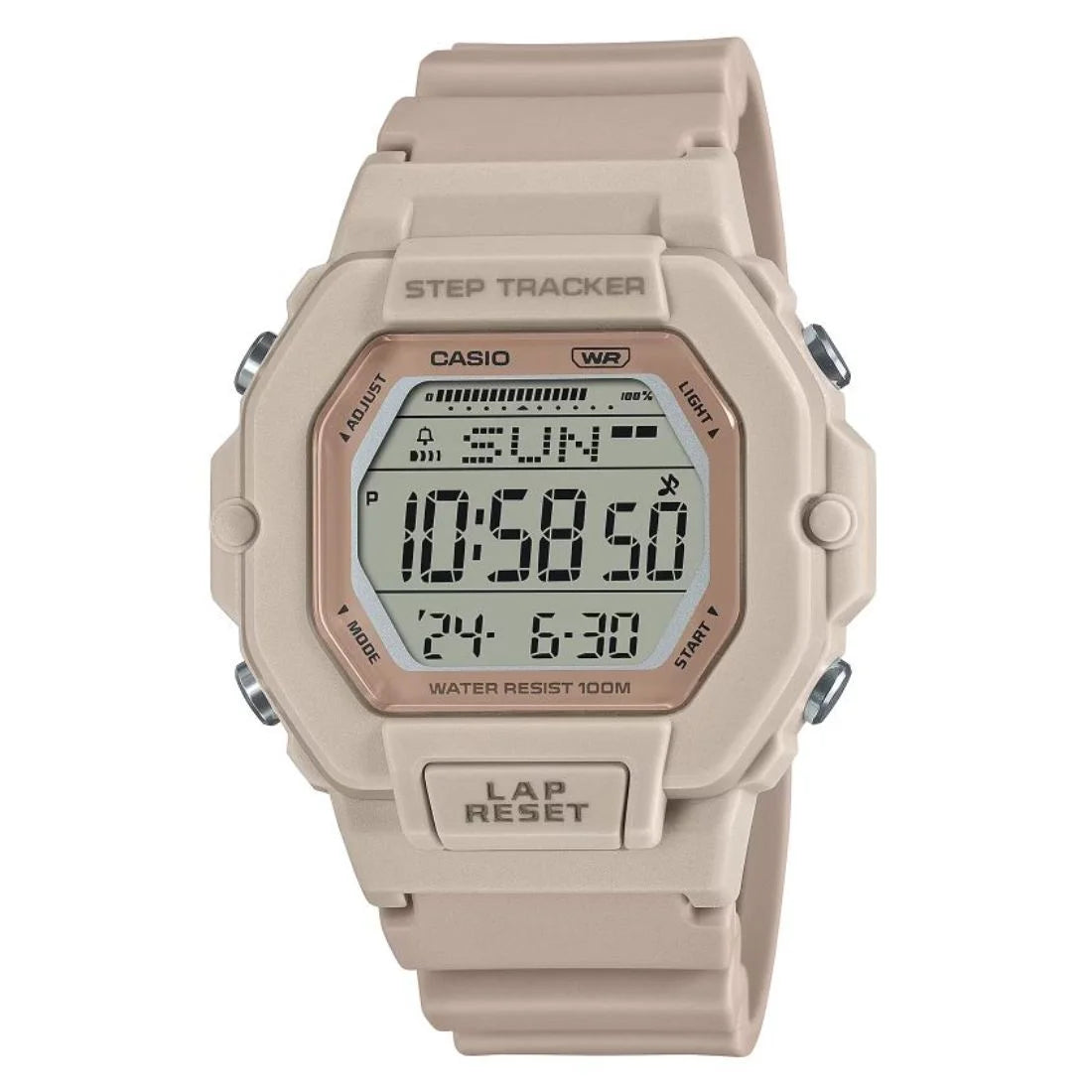 Casio Women's Light Pink Step Tracker Digital Watch LWS2200H-4AV