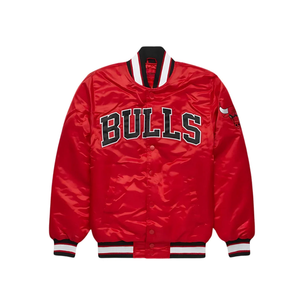 Jacket & Joint Men's Chicago Bulls Retro Varsity Satin Jacket (Size: 3XL)
