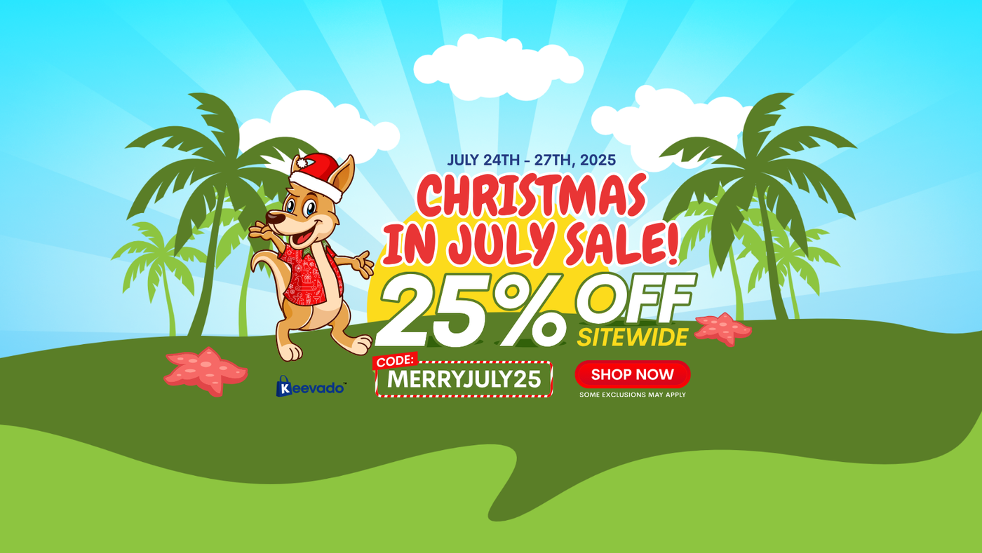Christmas In July Sale
25% OFF site wide
Stan graphic - maybe in a Hawaiian flower top, but Christmas colors
July 25th - 27th
Code: MERRYJULY25
Shop Now button
some exclusions may apply