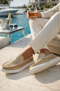 ROBERT GRAHAM Men's Fischer Loafer in Sand - 13D