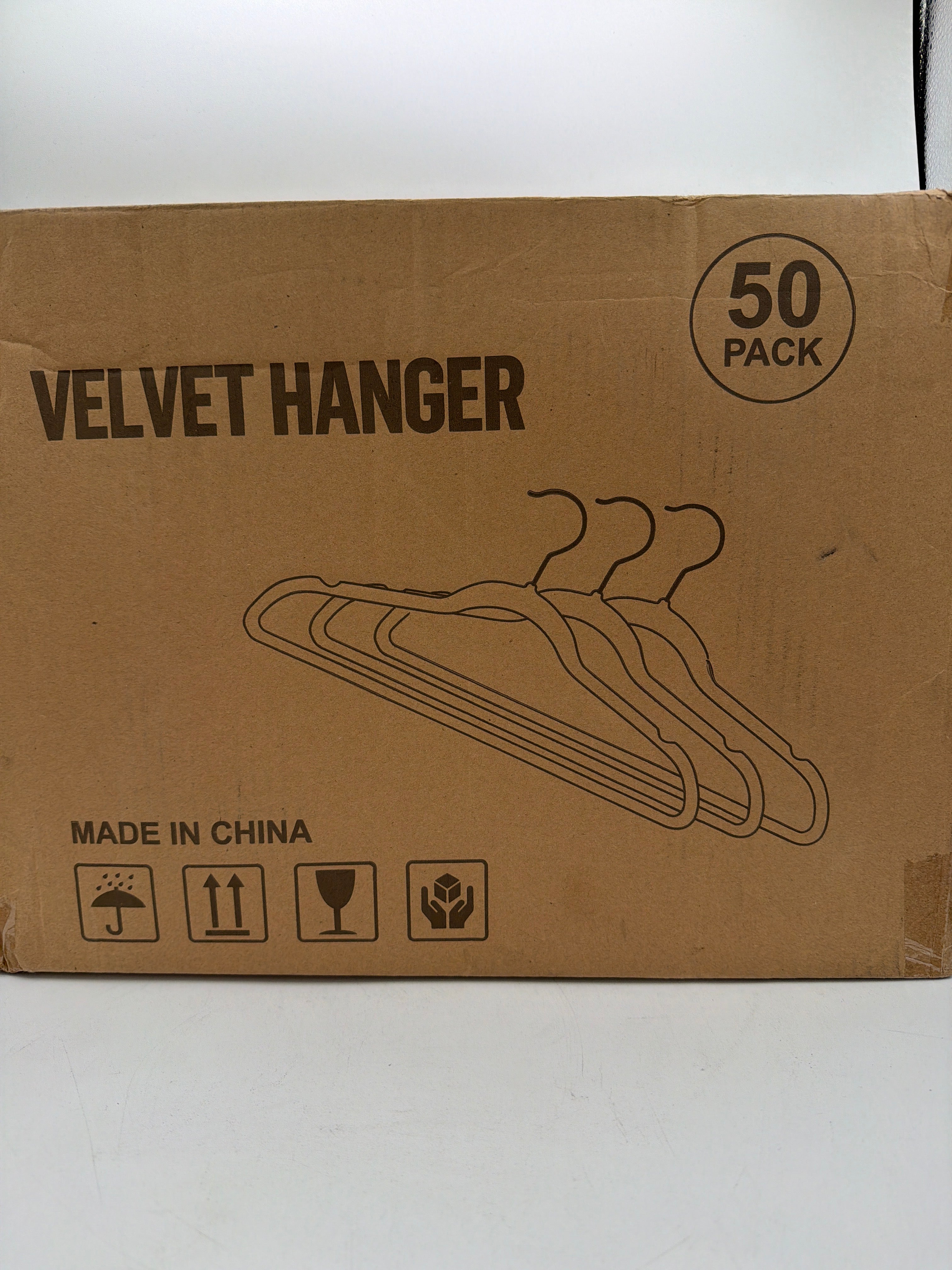 Simple Deluxe Velvet Hangers 50 Pack, Non-Slip Clothes Hangers with Shoulder Notches, 360° Swivel Hooks