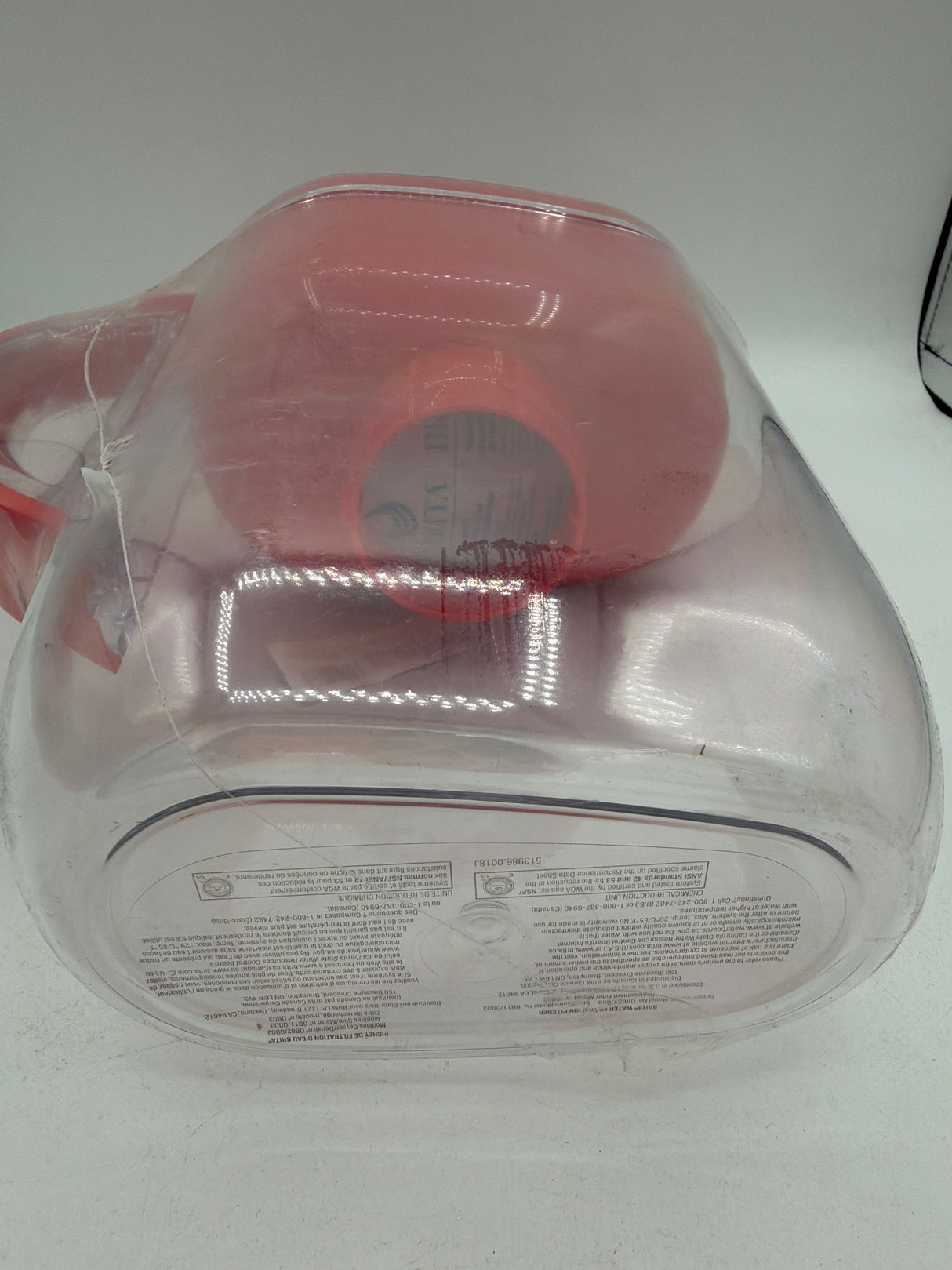 Brita Small 6 Cup Red Denali Water Filter Pitcher with 1 Brita Standard Filter