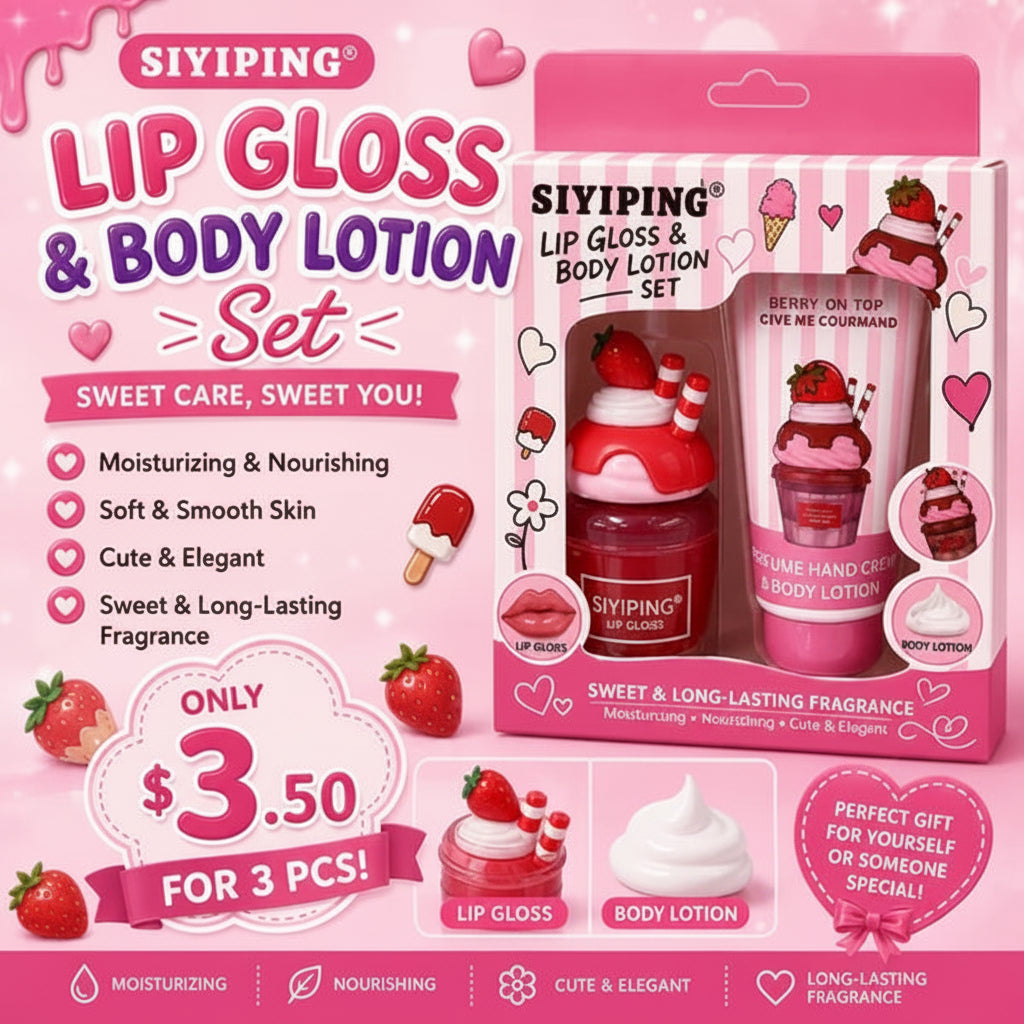 SIYIPING LIPGLOSS & HAND CREAM - Berry On Top