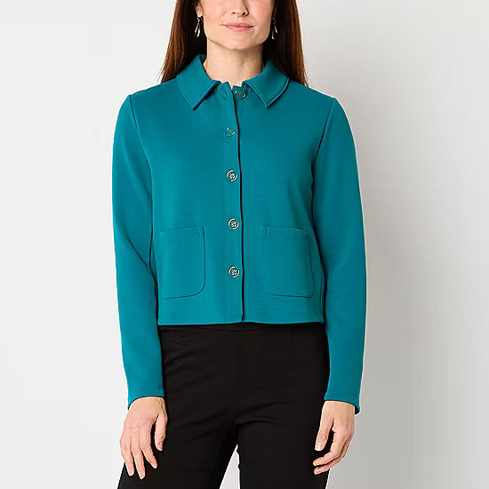 Liz Claiborne Womens Lightweight Cropped Jacket Size XXL