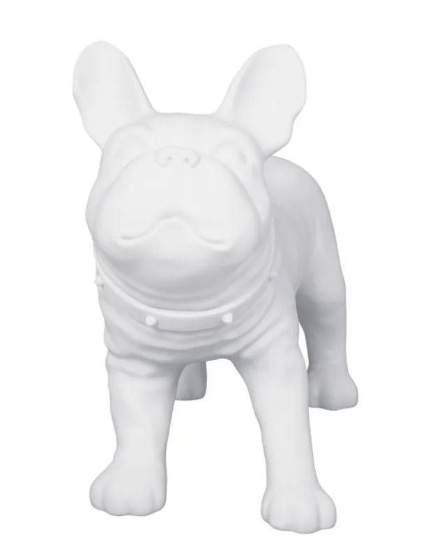 Matte White Abstract French Bull Dog Mannequin