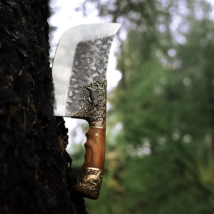 Northern Dragon Cleaver , W/ Sheath (58-60 HRC Steel)