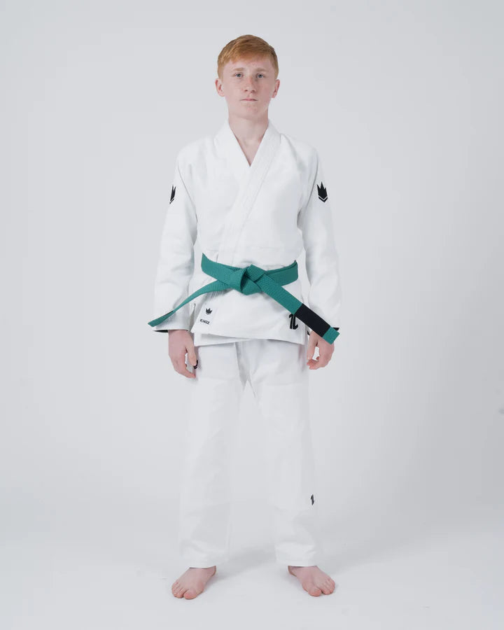 Kingz The ONE V2 Kids BJJ Gi - White - M00 White