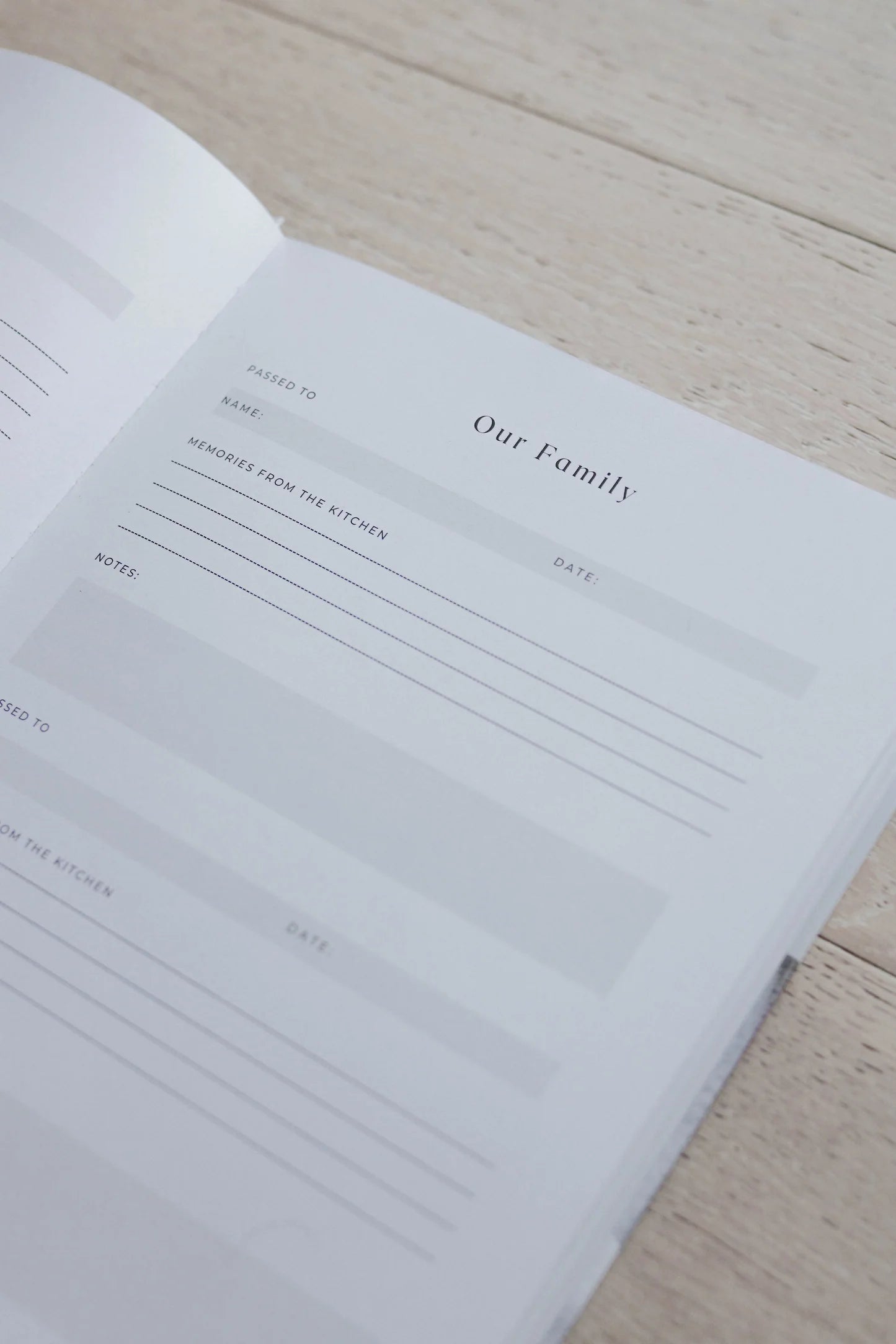 Paige McRae Home & Decor, Family Recipe Book - Volume 1