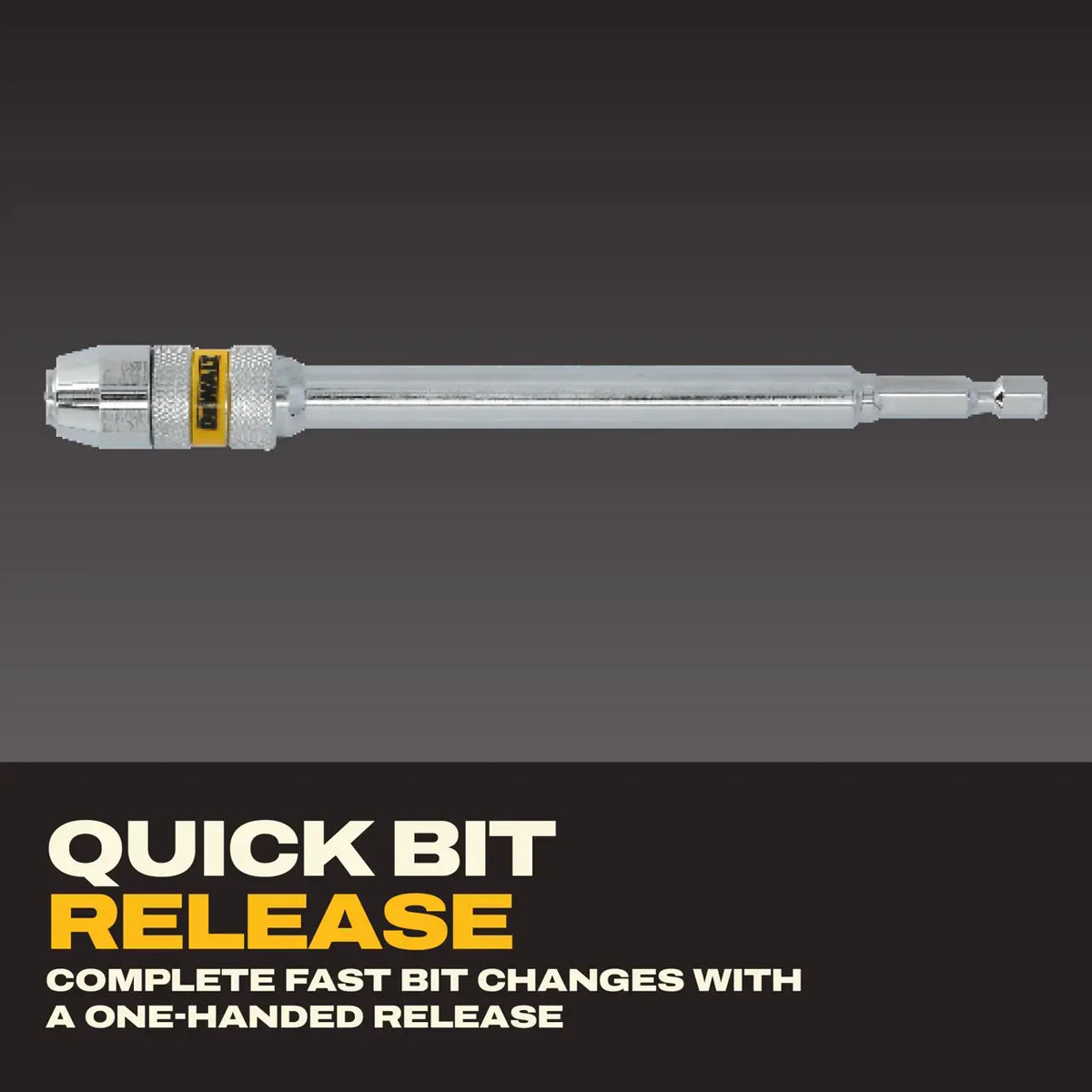 DEWALT DWA14QCEXT06 - 1/4 in. x 6 in. Quick-Change Locking Magnetic Extension