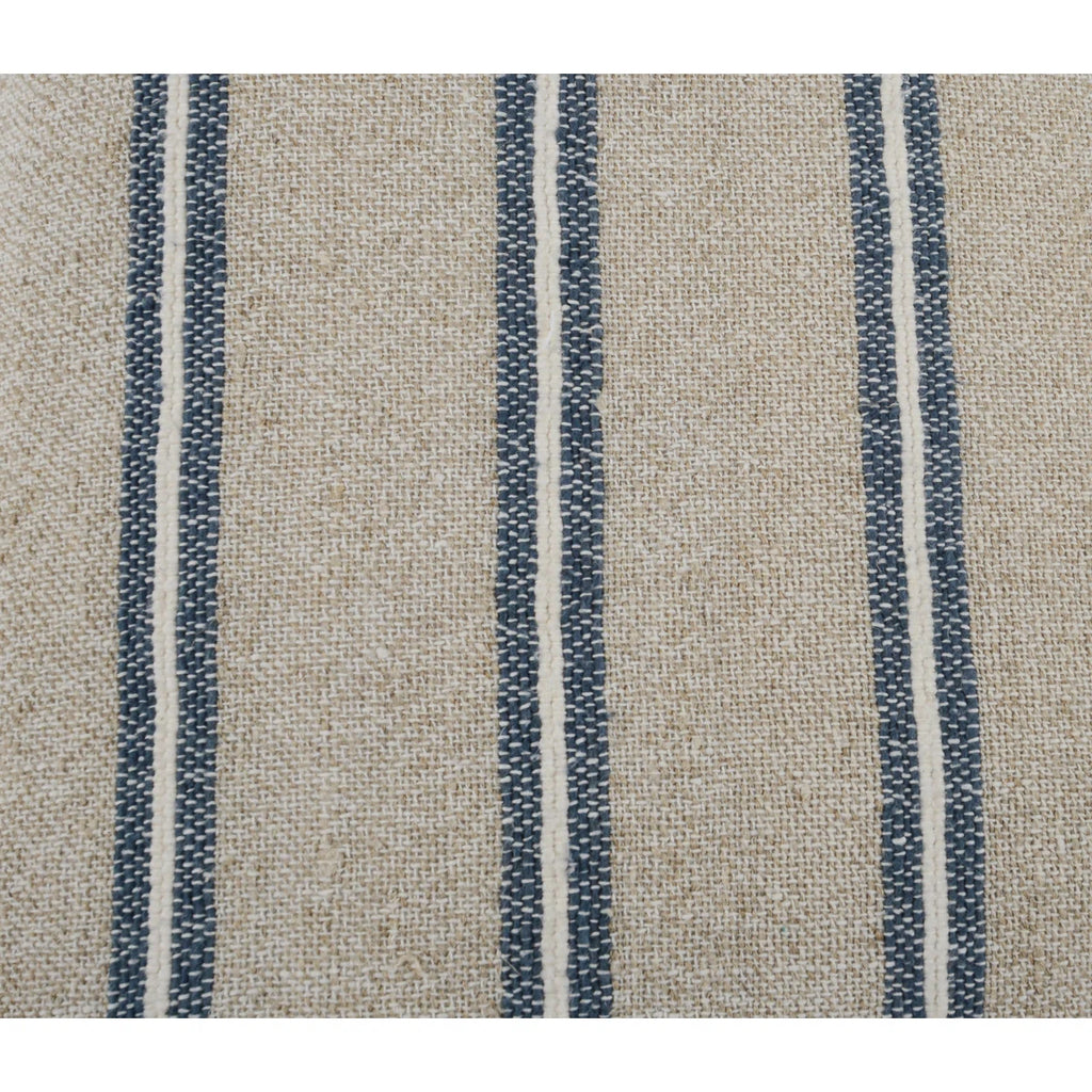 Villa by Classic Home Demi Square Pillow Cover & Insert - CP Delgada Natural/Blue - 20" x 20"