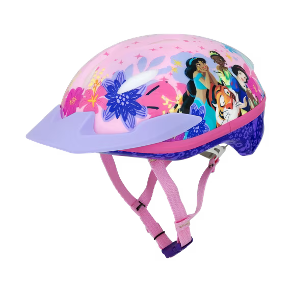 Disney Princess Kids Bike Helmet with Adjustable Fit for Ages 5+