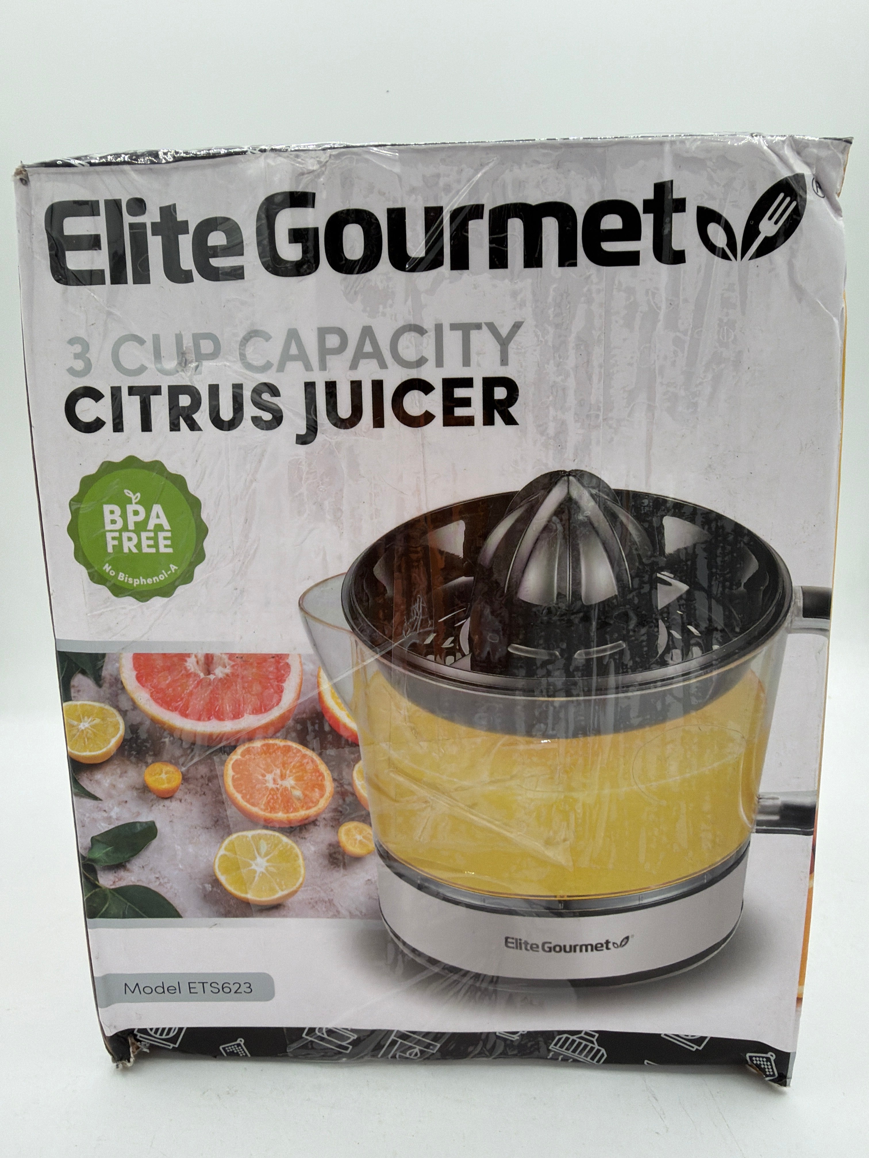 Elite Gourmet 3-Cup Electric Citrus Juicer