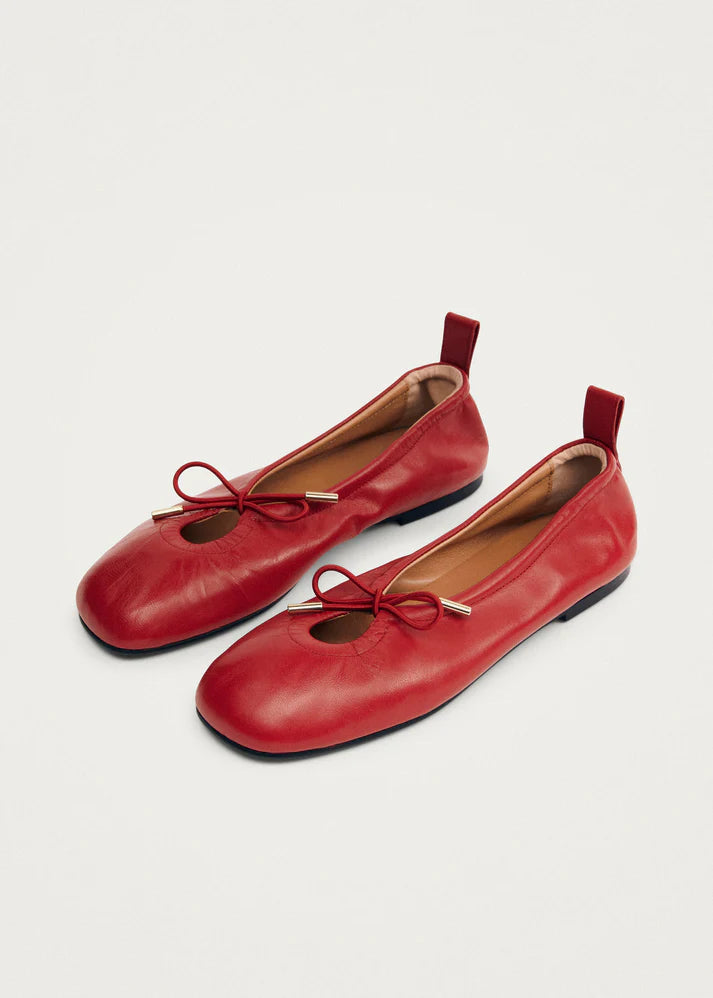 ALOHAS Women's Rosalind Ballet Flats in Red - 6.5