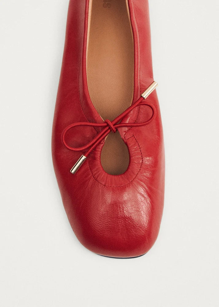 ALOHAS Women's Rosalind Ballet Flats in Red - 6.5