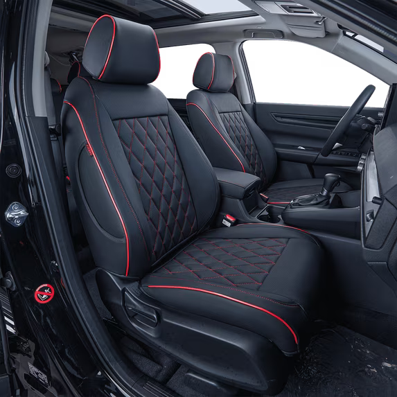 EKR Custom Fit Pilot Car Seat Covers 8-Passenger  for 2023 2024 2025 Honda Pilot LX, Sport, EX-L, Touring, Elite