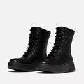 Fitflop F-MODE Tumbled-Leather Ankle Boots Size 8.5