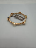 Chico's SS Stretch Bracelet Modern Ecru - Gold