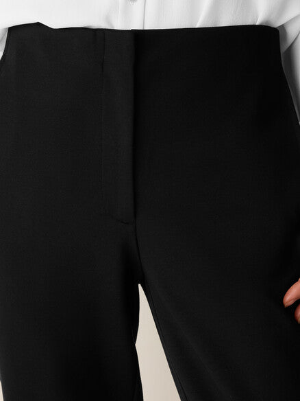 Eileen Fisher Washable Flex Ponte Tapered Trouser Pant Easy Fit, Ankle Length Women's S