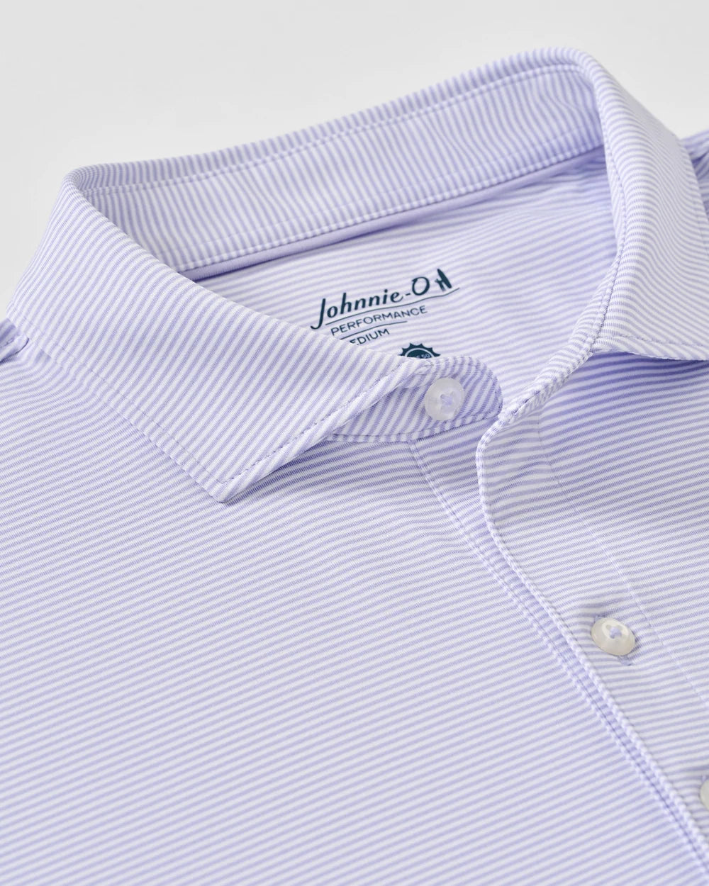 *Johnnie-O Performance Jersey Polo - Lyndonn Stripe, Viola, Men's Medium