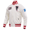 NFL ATLANTA FALCONS RETRO CLASSIC MEN'S RIB SATIN JACKET Size S