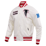 NFL ATLANTA FALCONS RETRO CLASSIC MEN'S RIB SATIN JACKET Size S