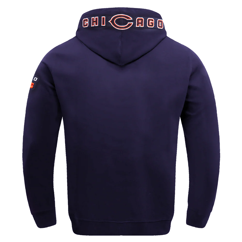 PRO STANDARD - LG MEN'S NFL CHICAGO BEARS CLASSIC CHENILLE PULLOVER HOODIE - MIDNIGHT NAVY