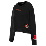NFL CINCINNATI BENGALS WINGSPAN WOMEN'S FLC CREWNECK- SIZE: MED