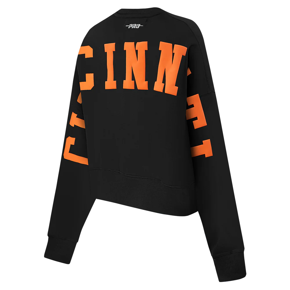NFL CINCINNATI BENGALS WINGSPAN WOMEN'S FLC CREWNECK- SIZE: MED