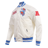 NFL DENVER BRONCOS RETRO CLASSIC MEN'S RIB SATIN JACKET  LG