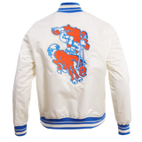 NFL DENVER BRONCOS RETRO CLASSIC MEN'S RIB SATIN JACKET  LG