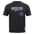 NFL DALLAS COWBOYS CHROME MEN'S COTTON JERSEY DROP SHOULDER TEE-LG