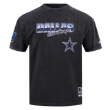 NFL DALLAS COWBOYS CHROME MEN'S COTTON JERSEY DROP SHOULDER TEE-LG