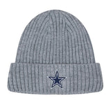 NFL Dallas Cowboys Classic Core Unisex Beanie - Heather Grey - One Size