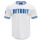 NFL DETROIT LIONS CLASSIC CHENILLE MEN'S DOUBLE-KNIT TEE- 3XL