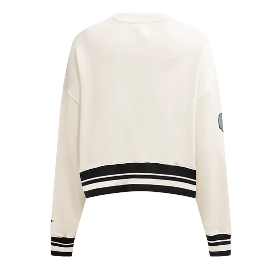 NFL DETROIT LIONS RETRO CLASSIC WOMEN'S RIB CREWNECK - S