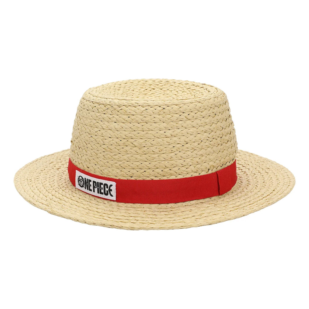 One Piece Luffy Cosplay Straw Bucket Hat With Chin Rope