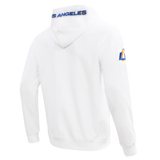 NFL LOS ANGELES RAMS CLASSIC CHENILLE DOUBLE KNIT FULL ZIP HOODIE Size L