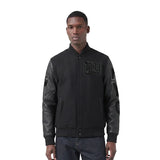 NFL New York Giants Triple Black Men's Wool Varsity Jacket - Triple Black - Medium
